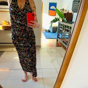 Vintage floral Montgomery Ward Halter dress